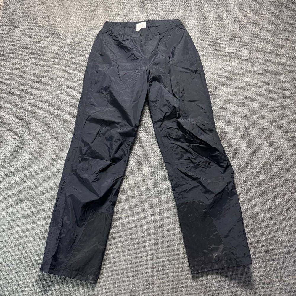 Mec Snow Pants Mens M Tall Black Nylon Gorpcore Side Zip Ski Trousers